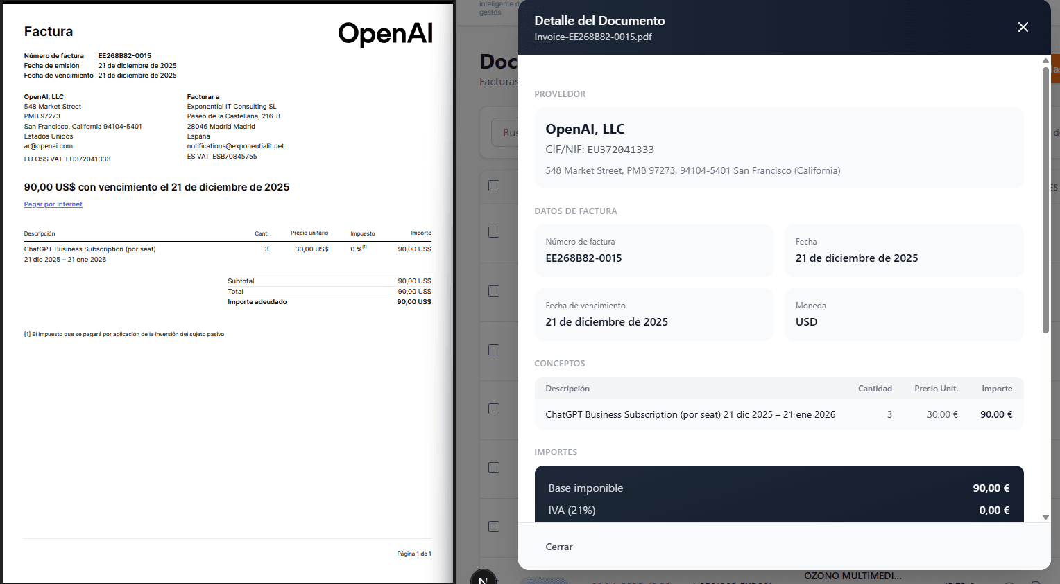 Extracción automática de campos fiscales con IA: proveedor, CIF, importes y líneas